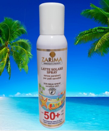 Latte solare spray SPF50+ ZARIMA