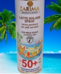 Latte solare spray SPF50+ ZARIMA