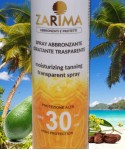 Spray abbronzante idratante trasparente SPF00 - ZARIMA