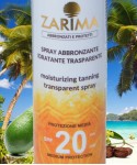 Spray abbronzante idratante trasparente SPF20 - ZARIMA